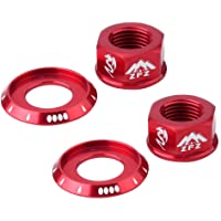 Toygogo 2 Piezas Pista Tuercas del Eje Rueda De Bicicleta BMX Carretera Pista Fixie Vintage Trasero-Delantero M10…
